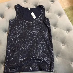 J.Crew Sequined tank top